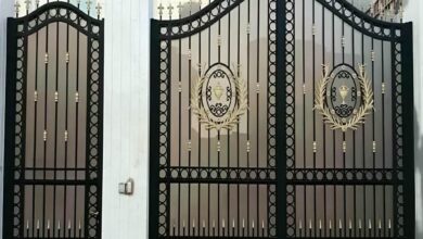 11 طرح درب پارکینگ شاسی فلزی مقاوم