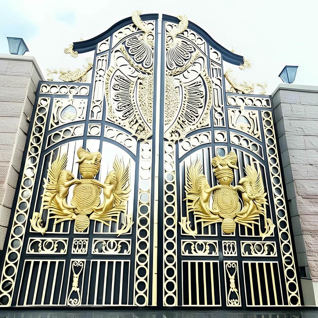 درب فلزی ریلی با پوشش ضد زنگ