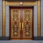 10 طرح درب دو لنگه پارکینگ کاربردی