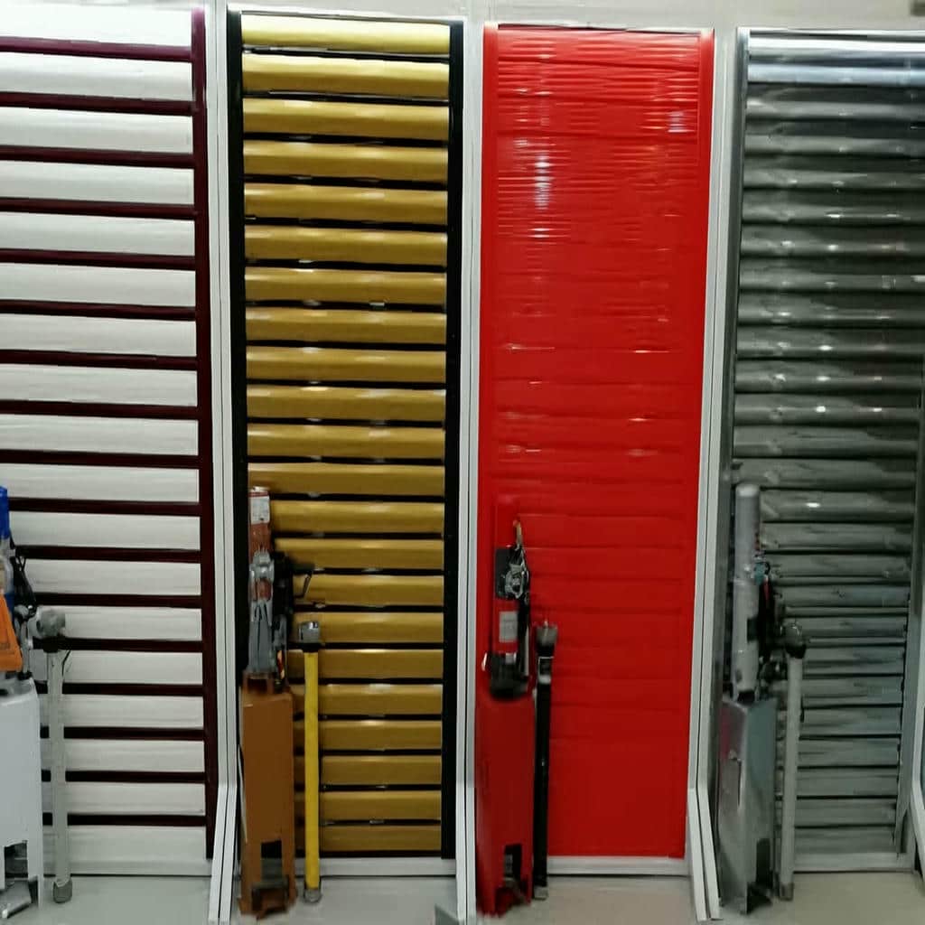 کرکره برقی ریموت دار نصب شده در پارکینگ آپارتمان