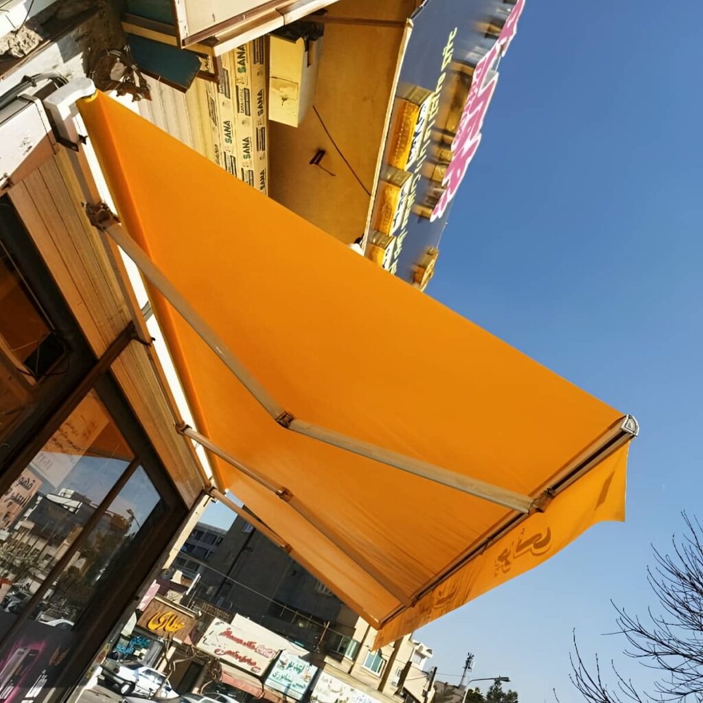 سایبان ضد آب با پوشش ساده آماده نصب