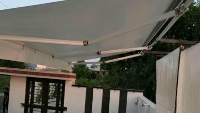 سایبان برقی مدل بازویی برای فضای مرطوب در استان اصفهان