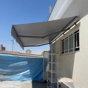سایبان برقی مدل بازویی برای ورودی کاربردی در استان یزد