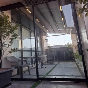سایبان برقی مدل بازویی برای ورودی کم عرض در استان مازندران