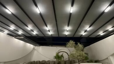 سایبان برقی مدل ایرانی برای ورودی پرتردد در گرگان