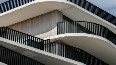 نرده بالکن فلزی مدرن برای تراس مسکونی در استان خوزستان
