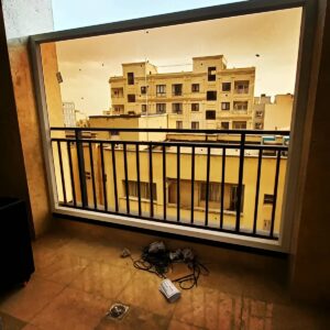 نرده بالکن فلزی ایمن برای ورودی تراس در استان فارس