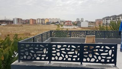 نرده دوبلکس با اتصالات قابل دسترسی برای سرویس
