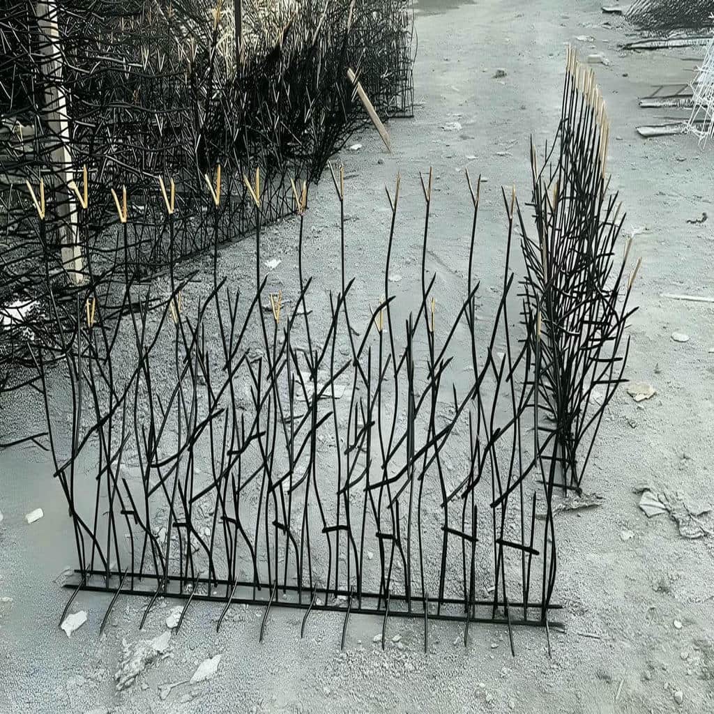 نمونه حفاظ شاخ گوزنی با شاسی میلگرد