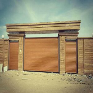 کرکره برقی در استان زنجان با تیغه آلومینیومی برای ورودی مسکونی