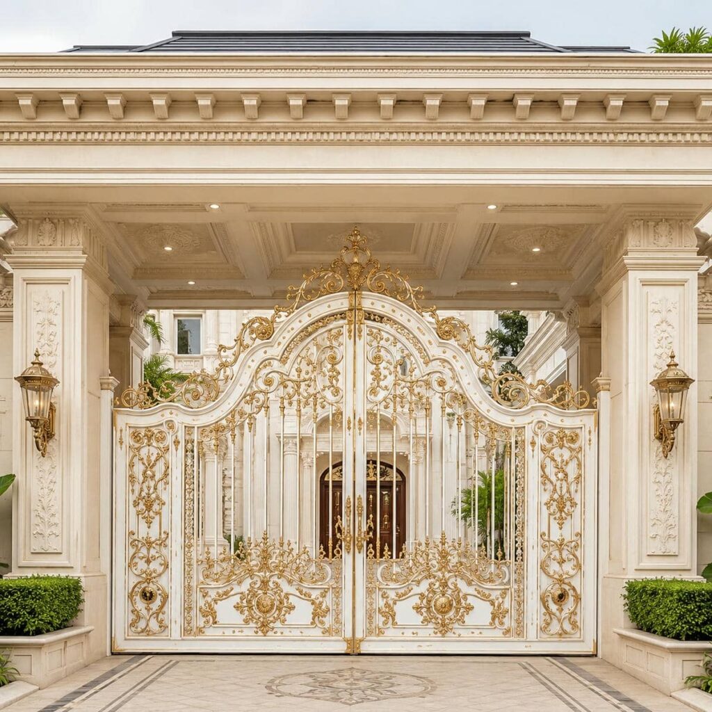 درب حیاط در زنجان نمونه نصب تخصصی برای ساختمان مسکونی