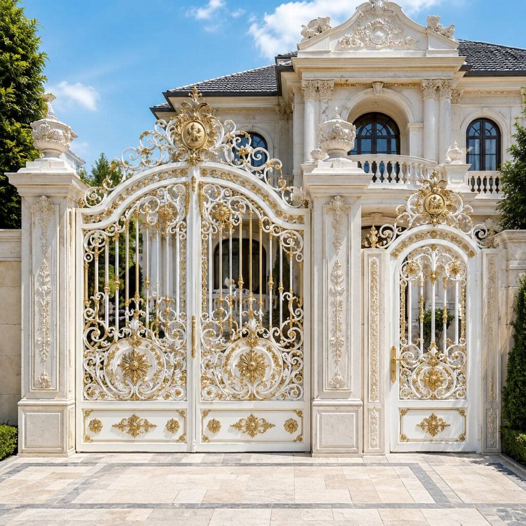 درب حیاط در استان ایلام نمونه نصب تخصصی برای پروژه نوساز