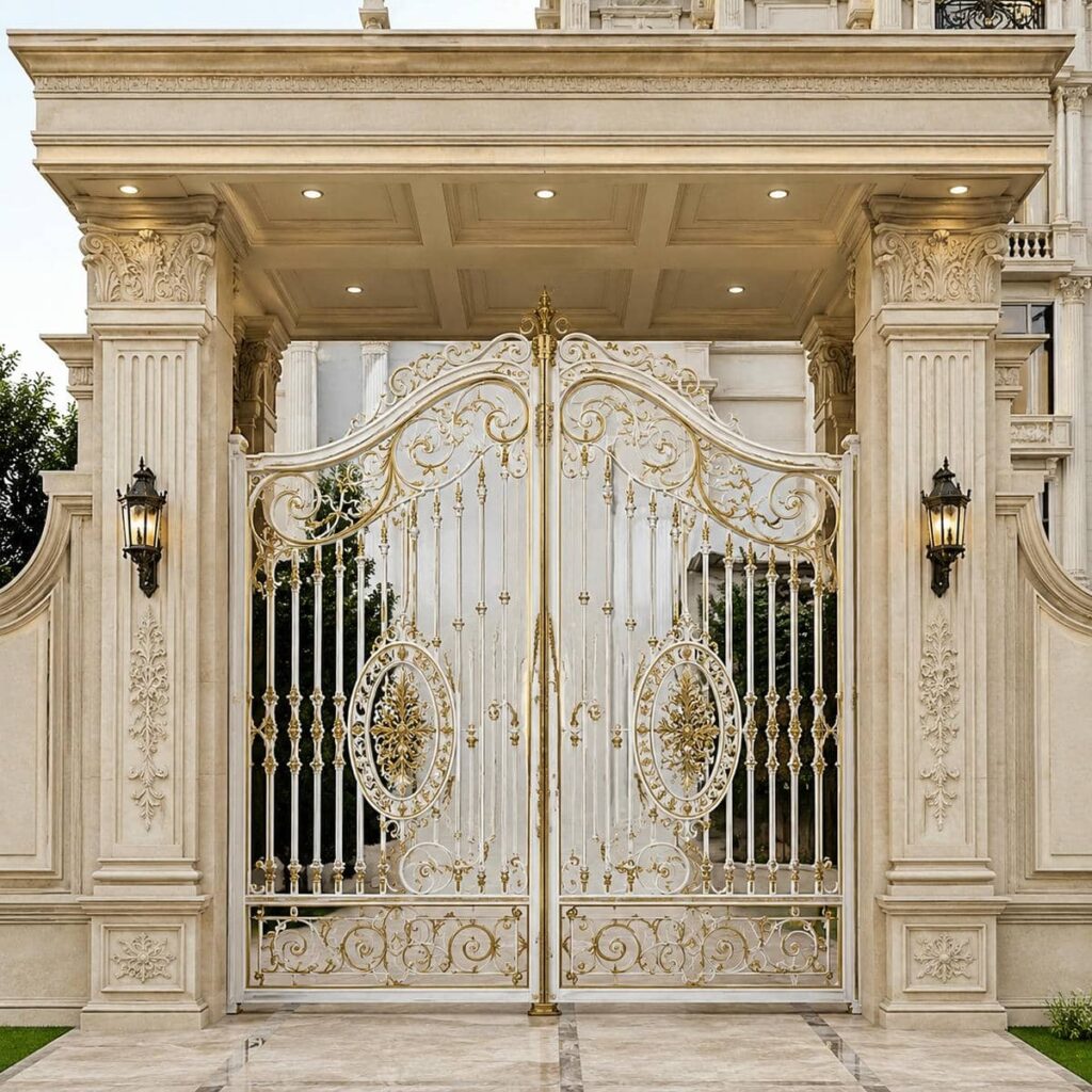 درب حیاط در بندرعباس نمونه نصب تخصصی برای ساختمان مسکونی