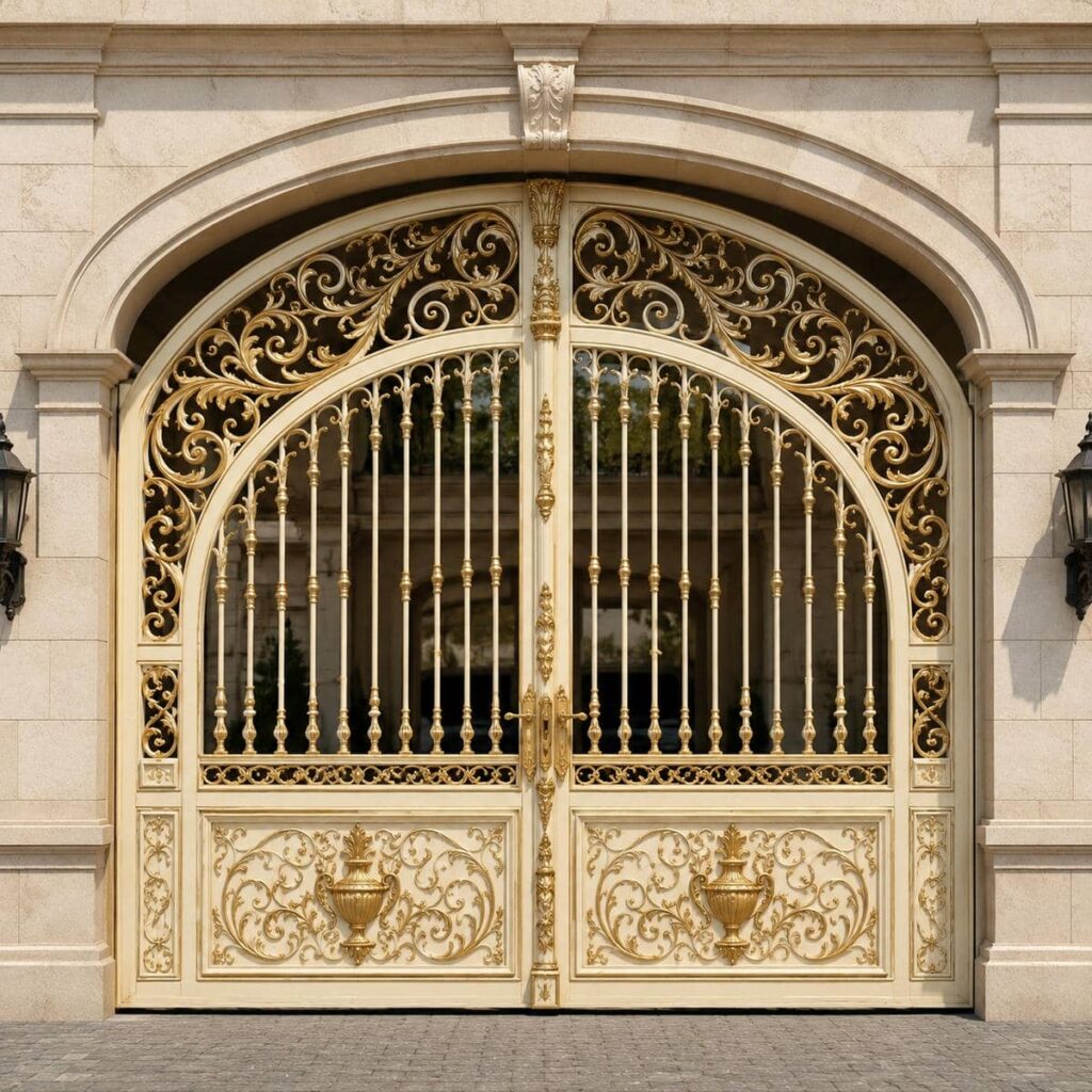 درب حیاط در استان اصفهان مدل دو لنگه مناسب رفت و آمد روزانه