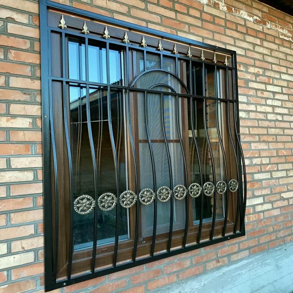 حفاظ پنجره آهنی مقاوم برای قاب عریض در کرمان