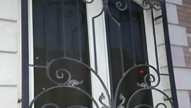 حفاظ پنجره طبقه همکف در مرحله اندازه گیری دقیق دهانه