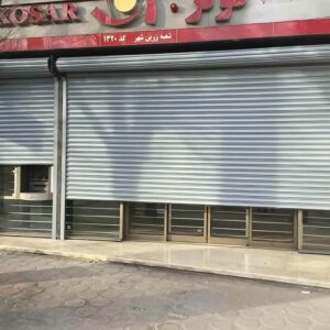 کرکره برقی در استان یزد با تیغه آلومینیومی برای ورودی مسکونی