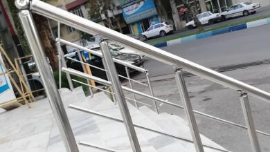 نرده بالکن فلزی ساده برای تراس مسکونی در استان قم