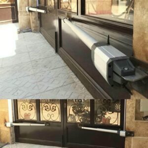 جک بازویی نصب شده روی درب ساختمان های مسکونی
