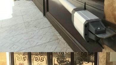 جک بازویی نصب شده روی درب ساختمان های مسکونی
