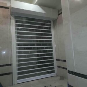 کرکره برقی در استان ایلام با تیغه آلومینیومی برای پروژه نوساز