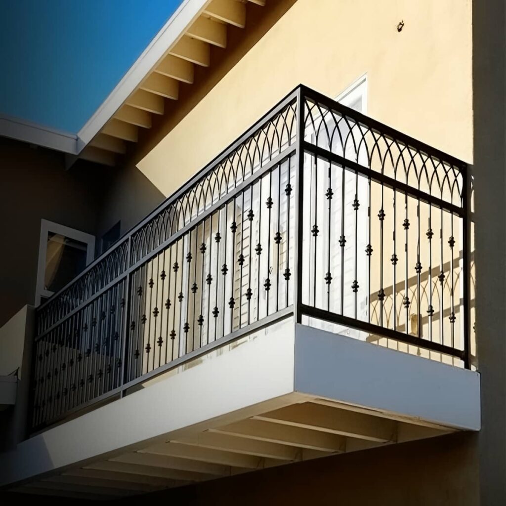 نرده تراس آماده اندازه گیری دقیق دهانه ها
