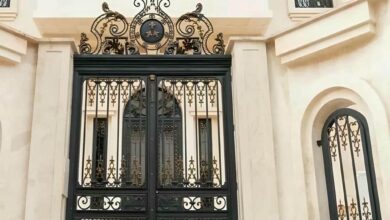 درب حیاط در بجنورد مدل فلزی با لولای مقاوم برای حرکت روان