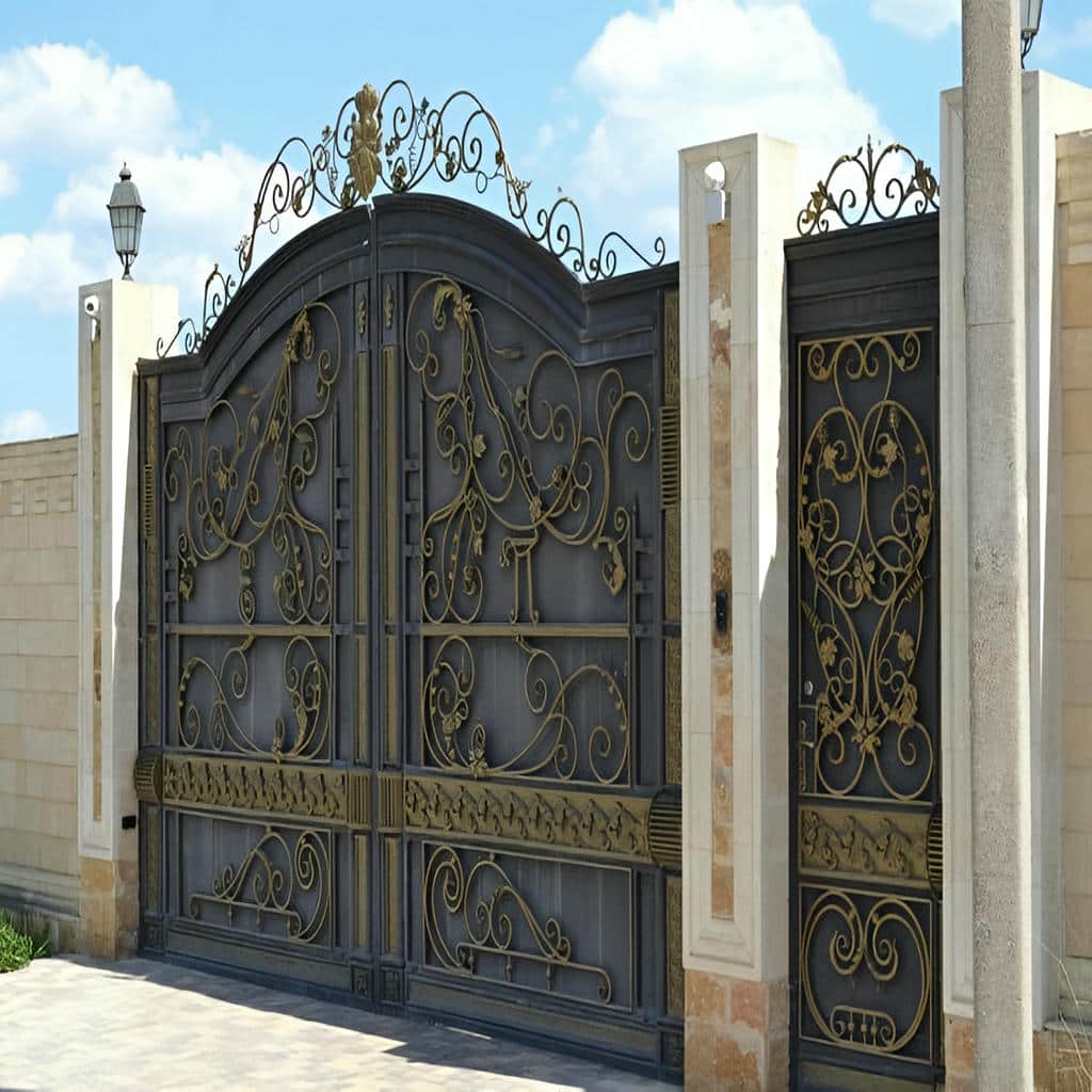 درب حیاط در استان کردستان مدل آهنی مناسب رفت و آمد روزانه