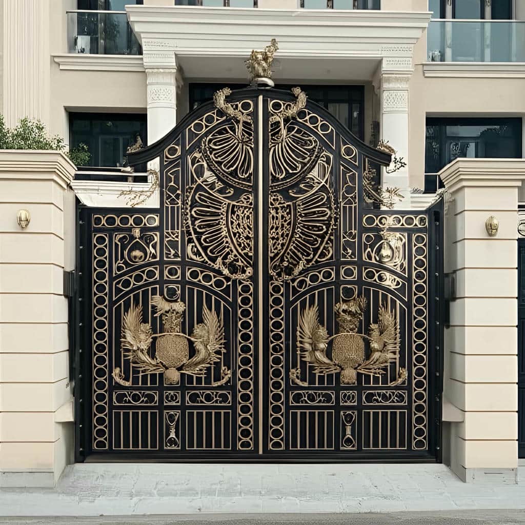درب حیاط در سنندج نمونه نصب تخصصی برای ورودی ویلایی