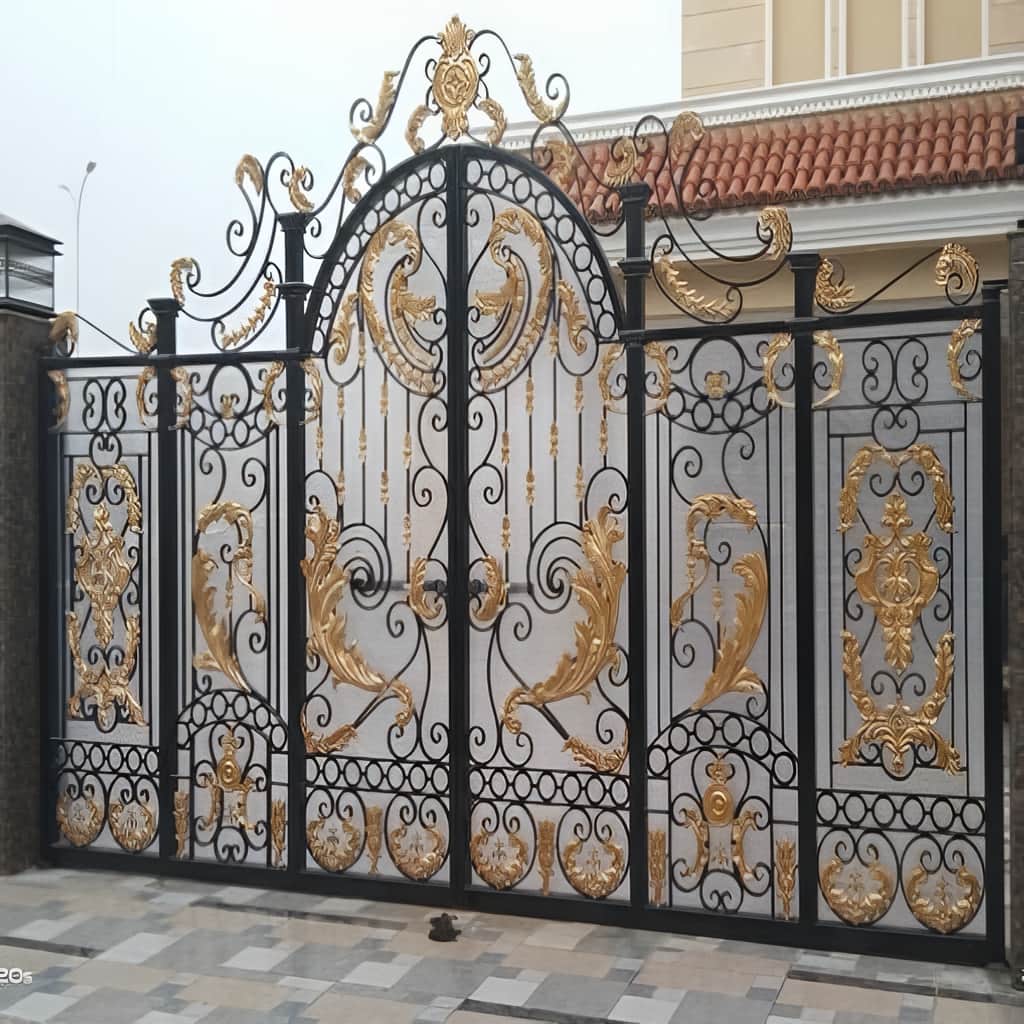 درب حیاط در استان مرکزی با فریم فلزی مقاوم برای استفاده مداوم
