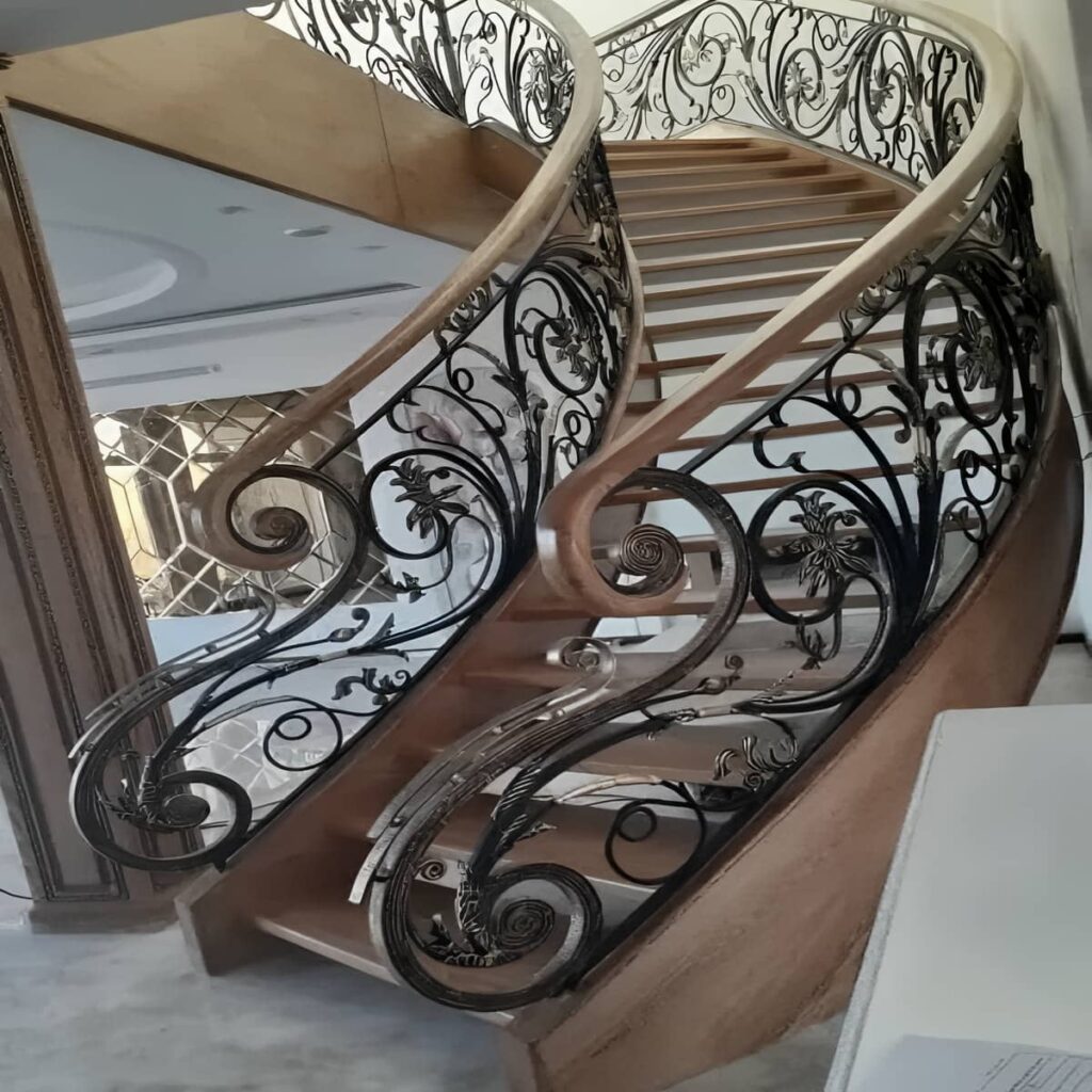 نرده بالکن آپارتمان آماده اندازه گیری محل نصب