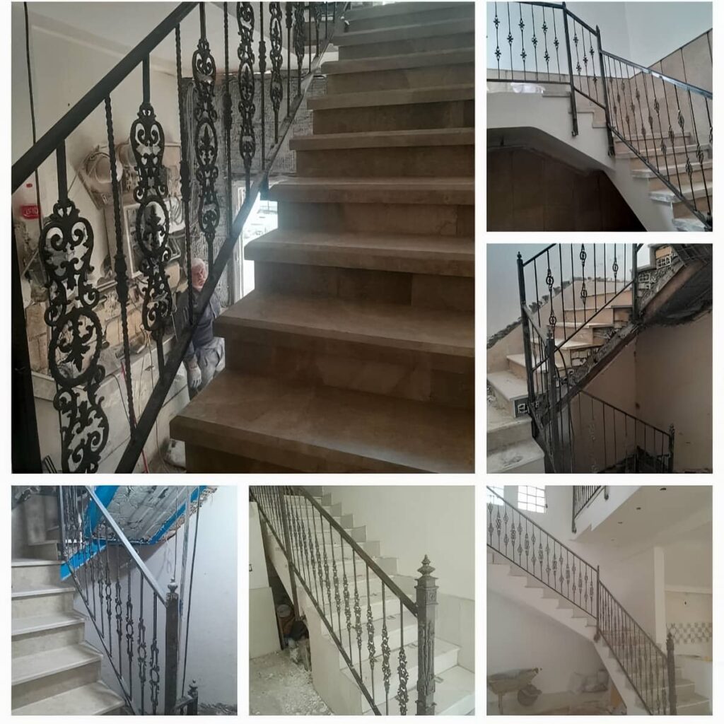 نرده فرفورژه بالکن در مرحله مقایسه مدل خارجی