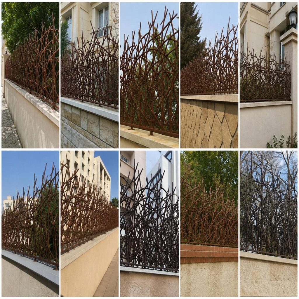حفاظ دیوار در خرم آباد مدل شاخ گوزنی برای امنیت مجتمع پرتردد