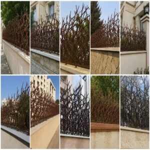 حفاظ دیوار در خرم آباد مدل شاخ گوزنی برای امنیت مجتمع پرتردد