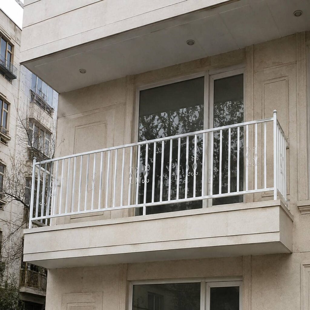 نرده بالکن فلزی ایمن برای پروژه نوساز در استان خراسان رضوی