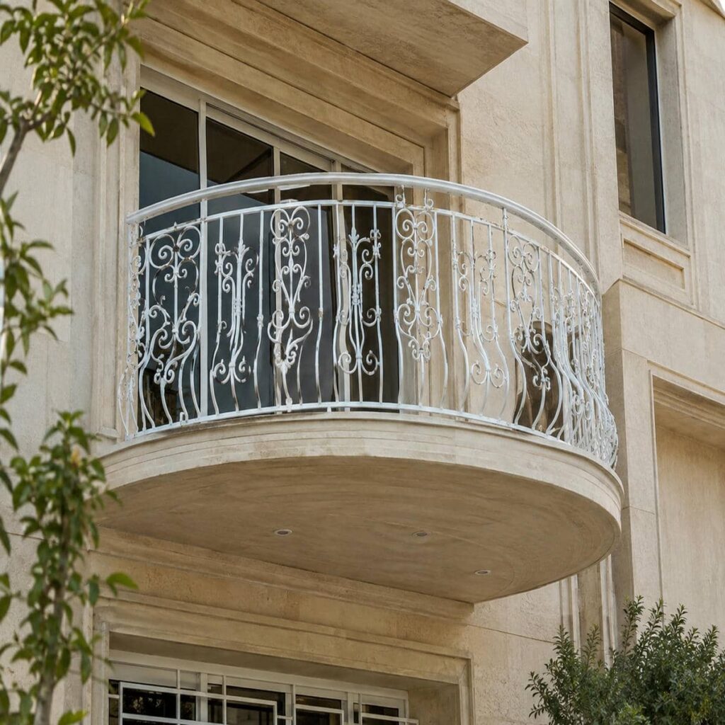 نرده بالکن سفارشی با ابعاد متناسب تراس در یاسوج