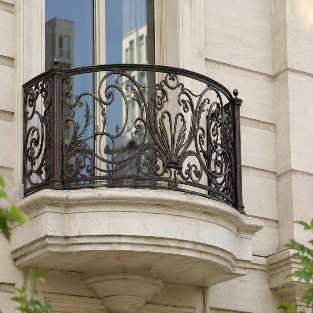 نرده بالکن سفارشی با ابعاد متناسب تراس در اراک