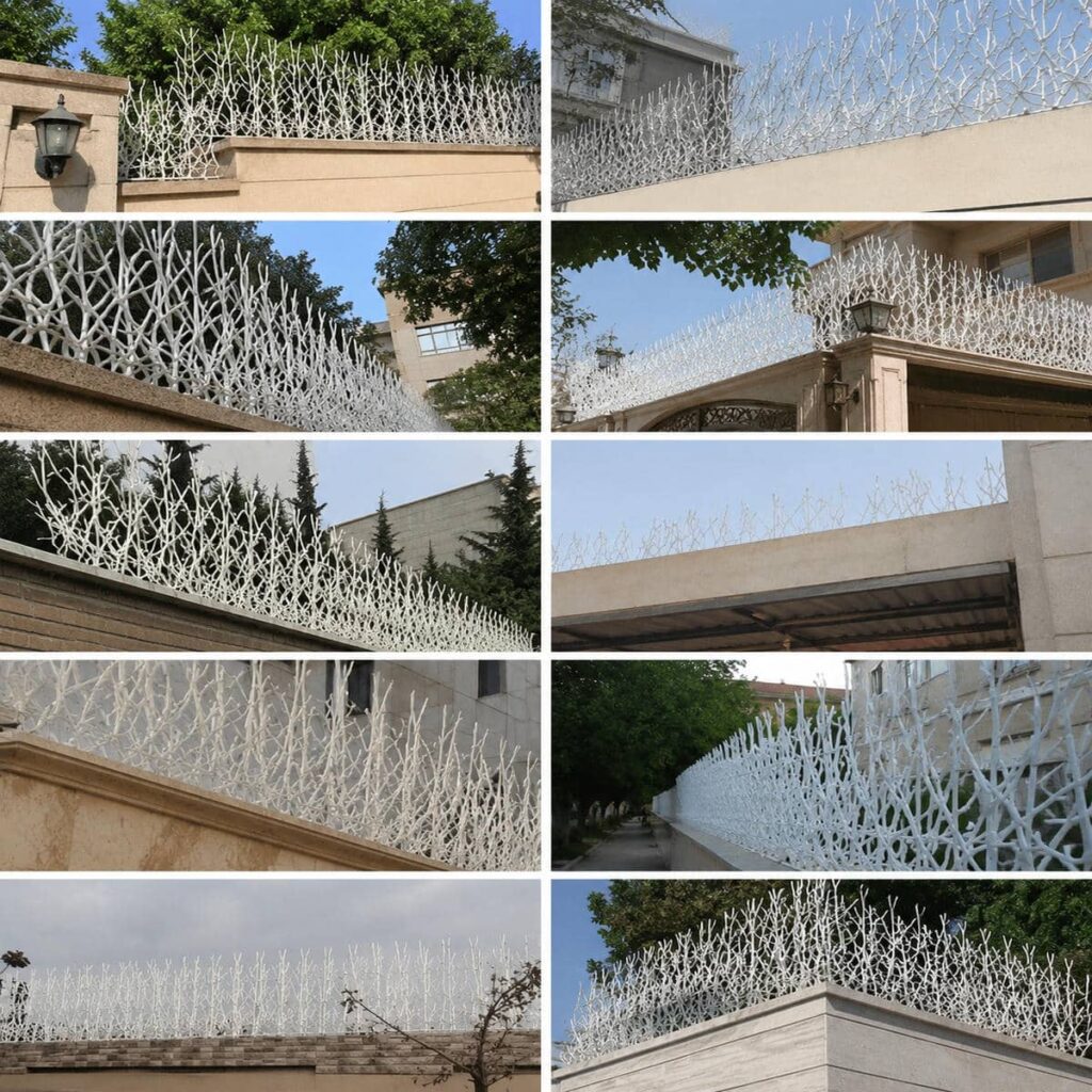حفاظ دیوار در استان همدان با متریال فلزی برای نگهداری آسان
