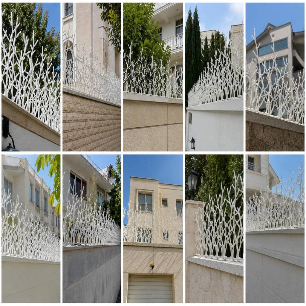حفاظ دیوار در اراک مدل شاخ گوزنی با ابعاد سفارشی برای امنیت