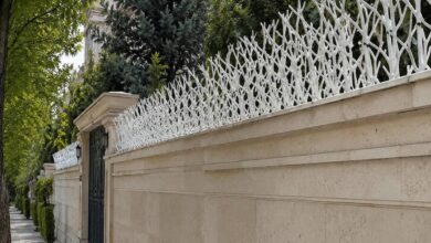 حفاظ دیوار در استان همدان مدل شاخ گوزنی با پوشش رنگی برای امنیت