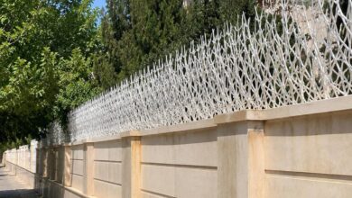 حفاظ دیوار در استان ایلام مدل شاخ گوزنی برای امنیت پروژه نوساز