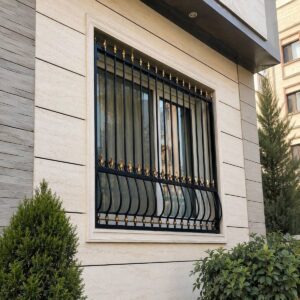 حفاظ پنجره آهنی مشکی برای کنترل ورودی در استان خراسان جنوبی