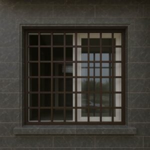 حفاظ پنجره پروفیلی با مقاطع فلزی منظم